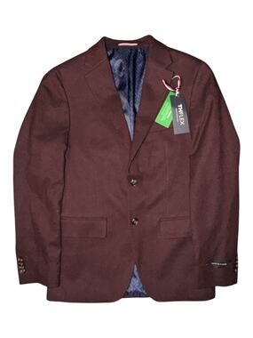 Tommy Hilfiger Conrad Sport Coat Men's 36 Short Wine NWT